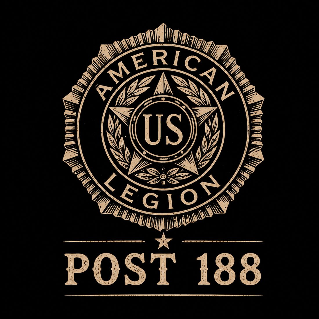 American Legion Post 188 seal mark, alternate version